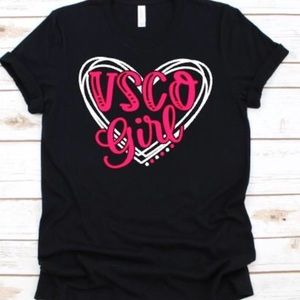 Heart VSCO girl shirt.
